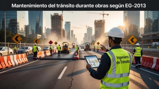 Mantenimiento del tránsito durante obras según EG-2013