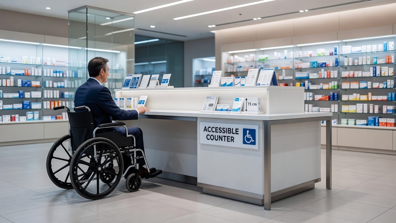 Mostradores accesibles dimensiones y normativa: Imagen principal