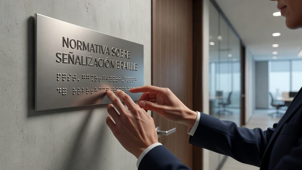 Normativa sobre señalización braille