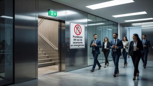 Prohibición del uso de ascensores en emergencias
