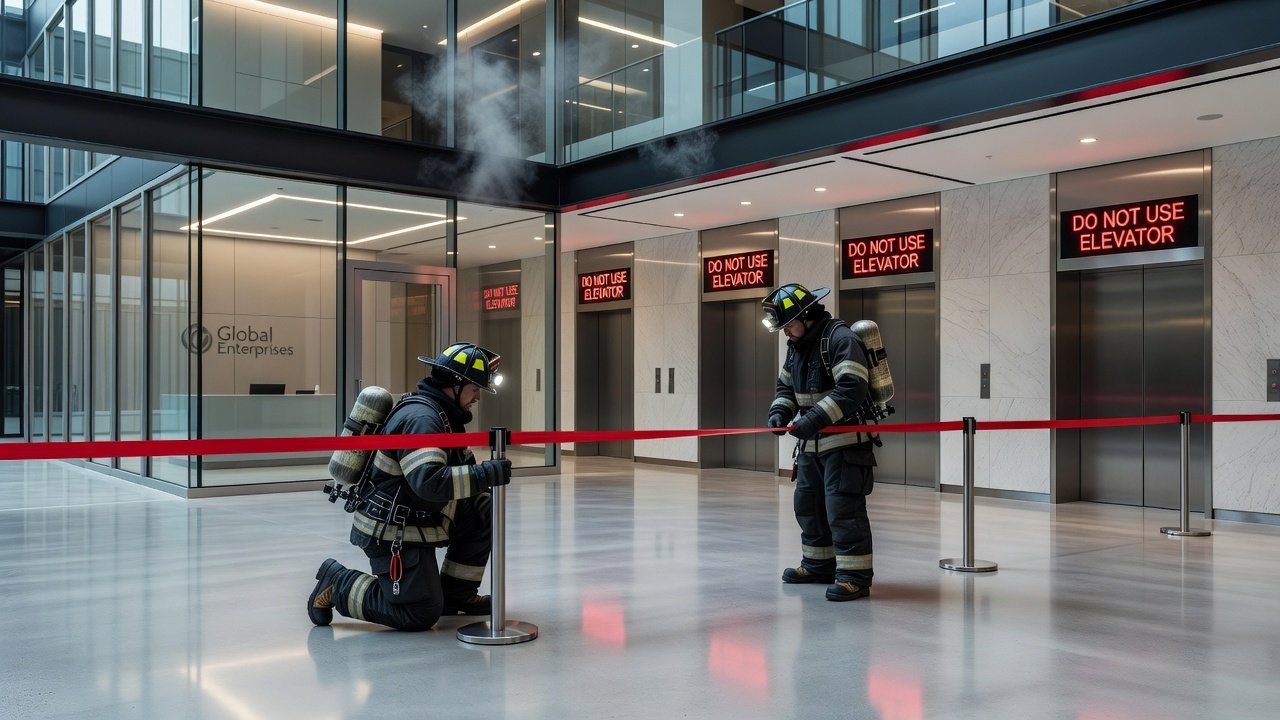 Prohibición del uso de ascensores en emergencias: Imagen principal
