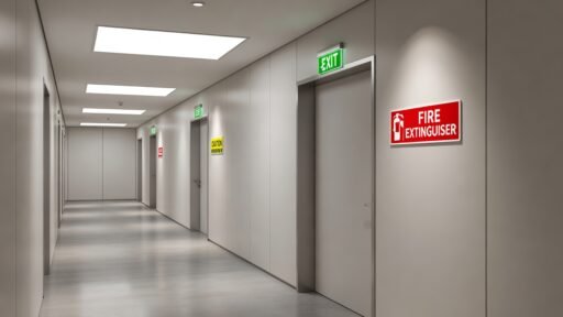 Requisitos de luminancia en señalización de seguridad