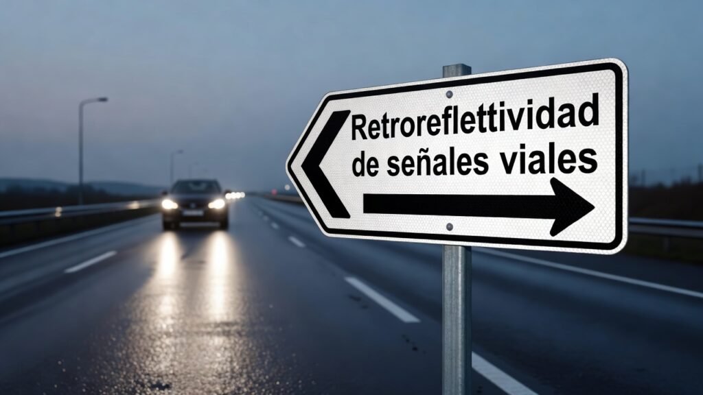 Retroreflectividad de señales viales