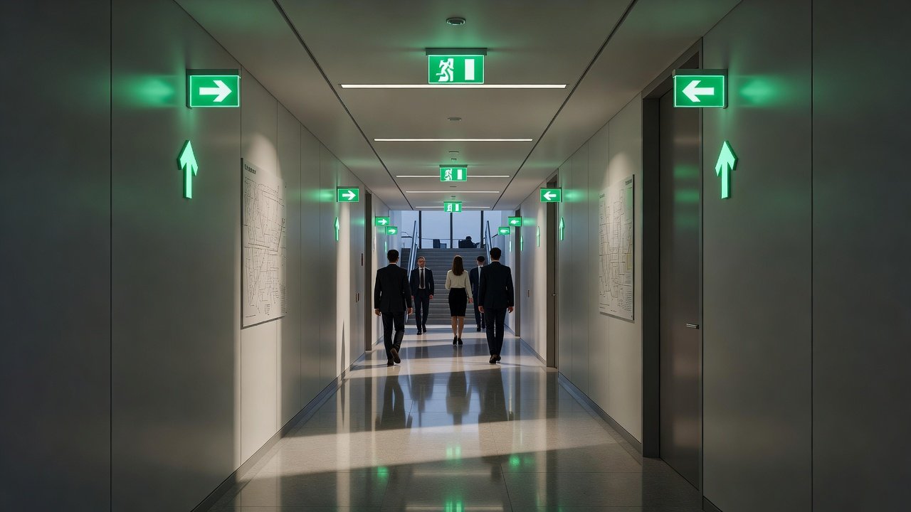 Señales combinadas para orientación y evacuación: Imagen principal