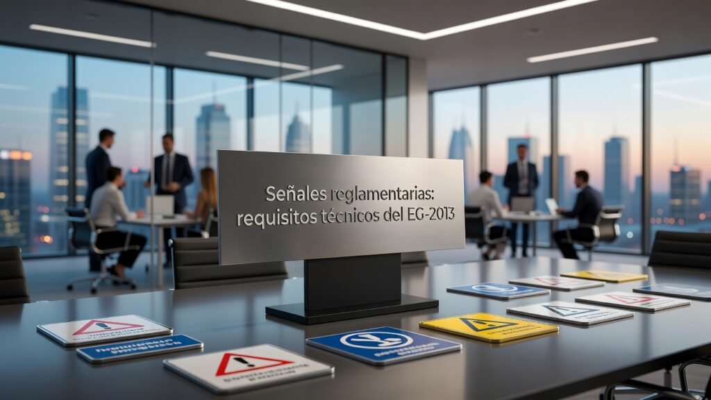Señales reglamentarias: requisitos técnicos del EG-2013
