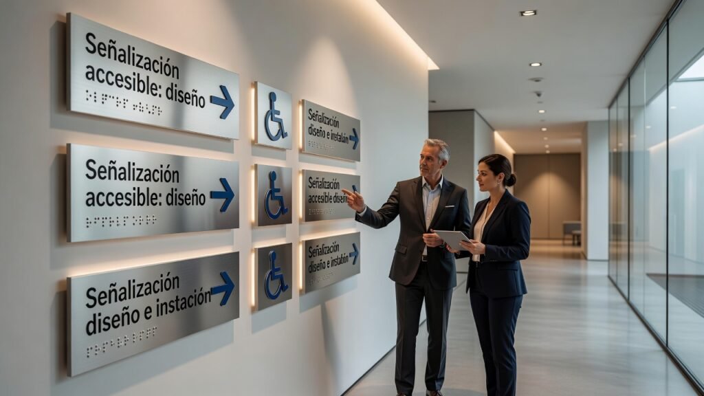 Señalización accesible: diseño e instalación 1 Señalización accesible: diseño e instalación