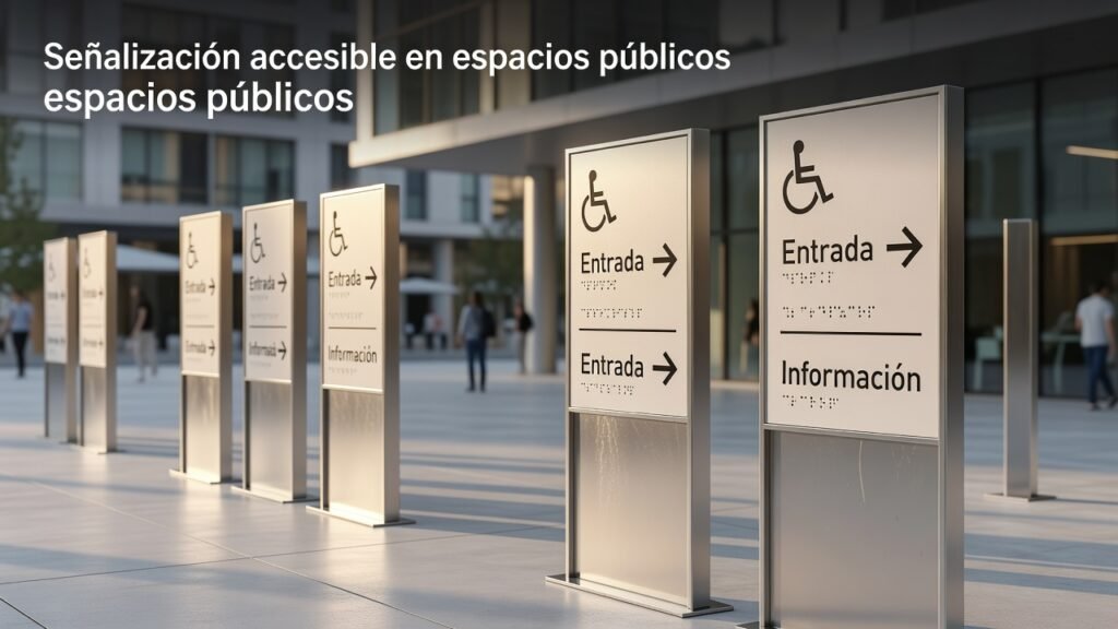 Señalización accesible en espacios públicos