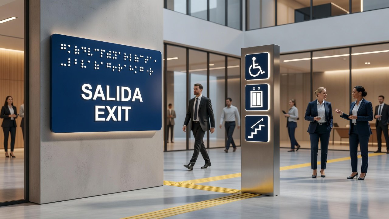Señalización accesible según la NTP 873.001