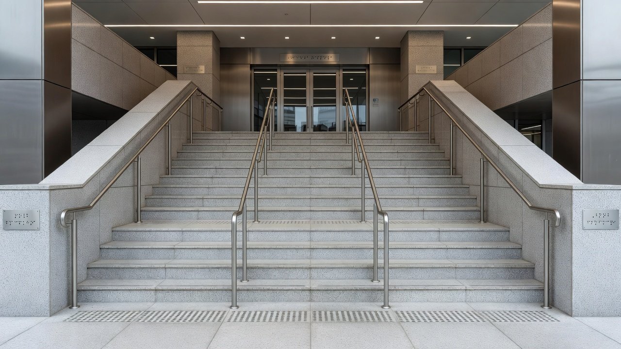 Señalización braille en escaleras según normativa: Imagen principal