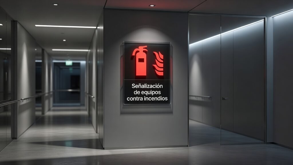 Señalización de equipos contra incendios