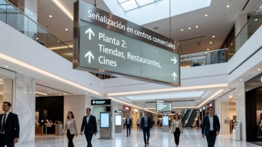 Señalización en centros comerciales