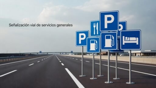 Señalización vial de servicios generales