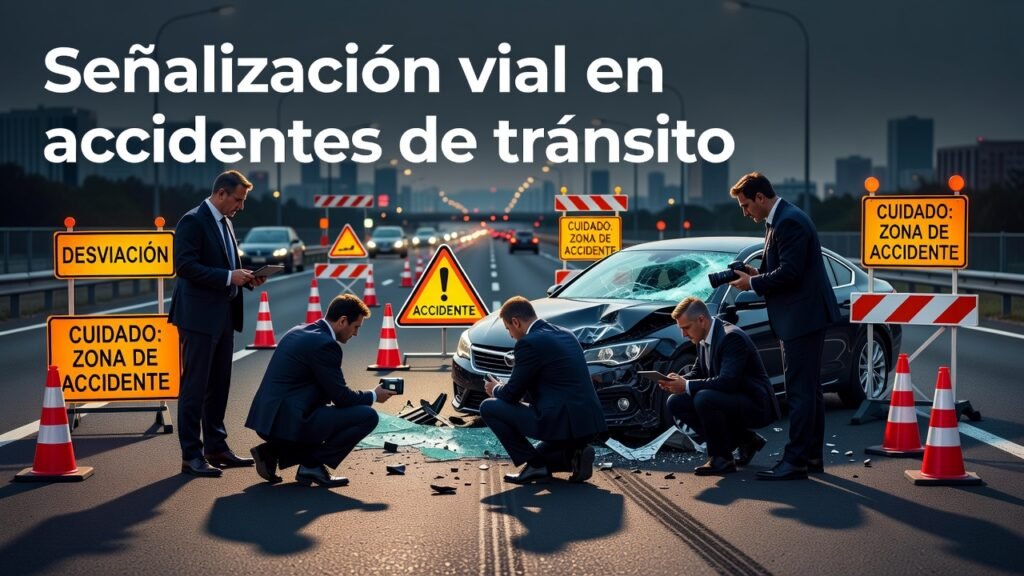 Señalización vial en accidentes de tránsito