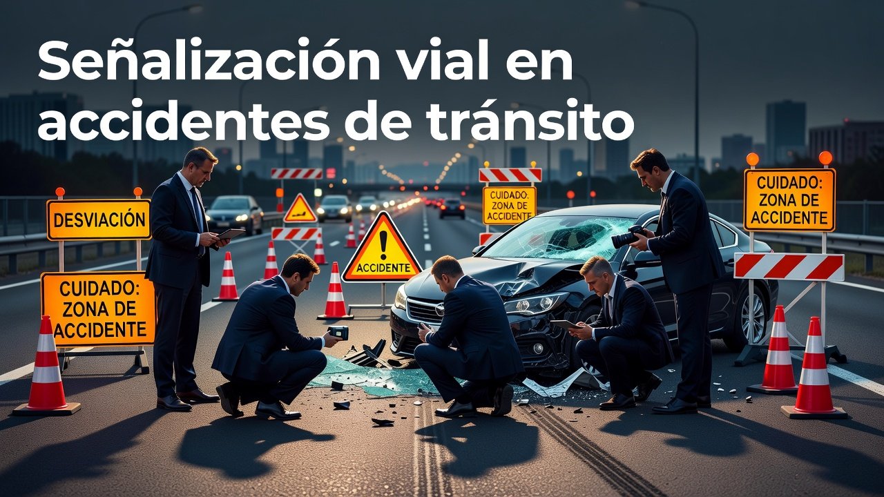 Señalización vial en accidentes de tránsito