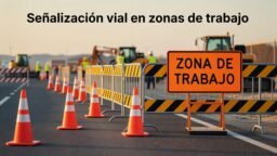 Señalización vial en zonas de trabajo