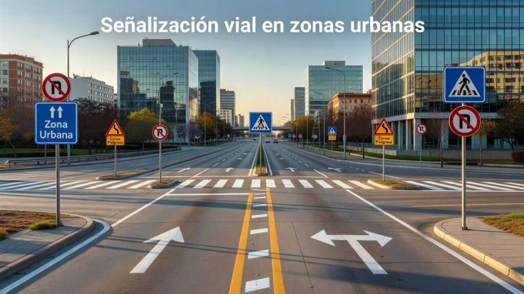Señalización vial en zonas urbanas
