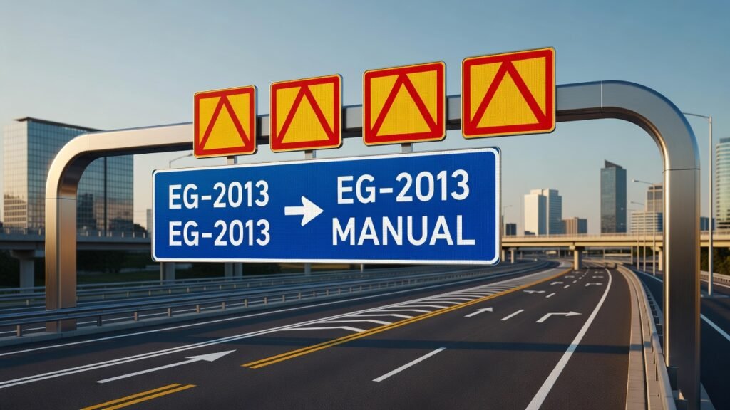 Señalización vial moderna basada en el Manual EG-2013