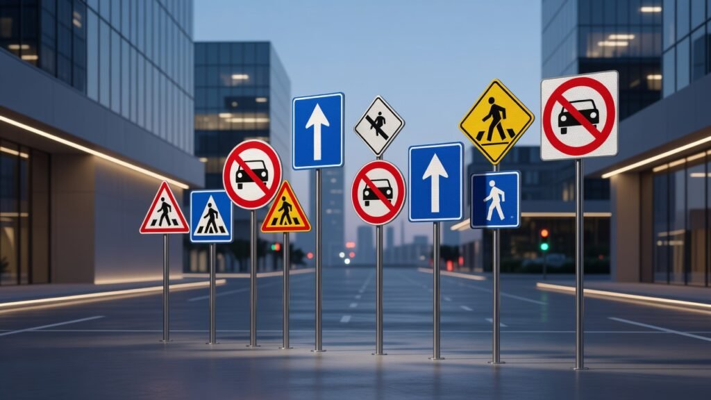 Símbolos normalizados en señalización vial