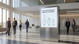 Alturas permitidas para objetos de uso público