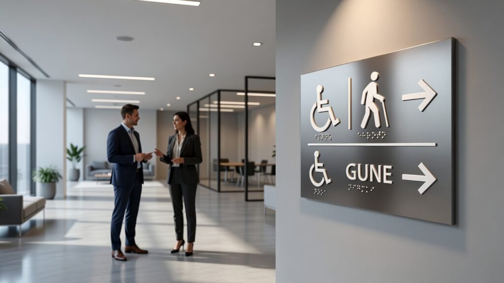 Cómo cumplir UNE 170002 en señalización accesible