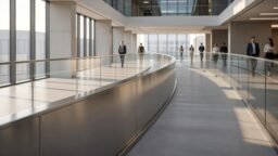 Continuidad de pasamanos en edificaciones accesibles