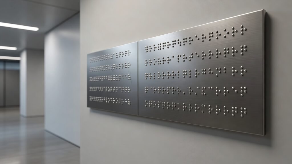 Errores en señalización braille según la norma 1 Errores en señalización braille según la norma