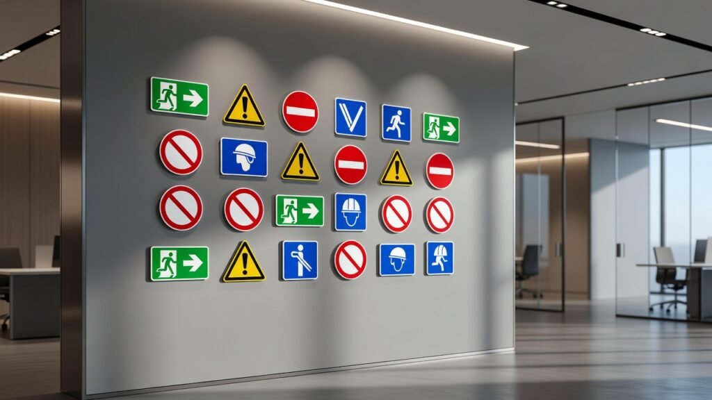 Formas geométricas en las señales de seguridad