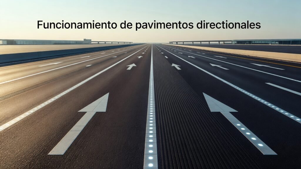 Funcionamiento de pavimentos direccionales