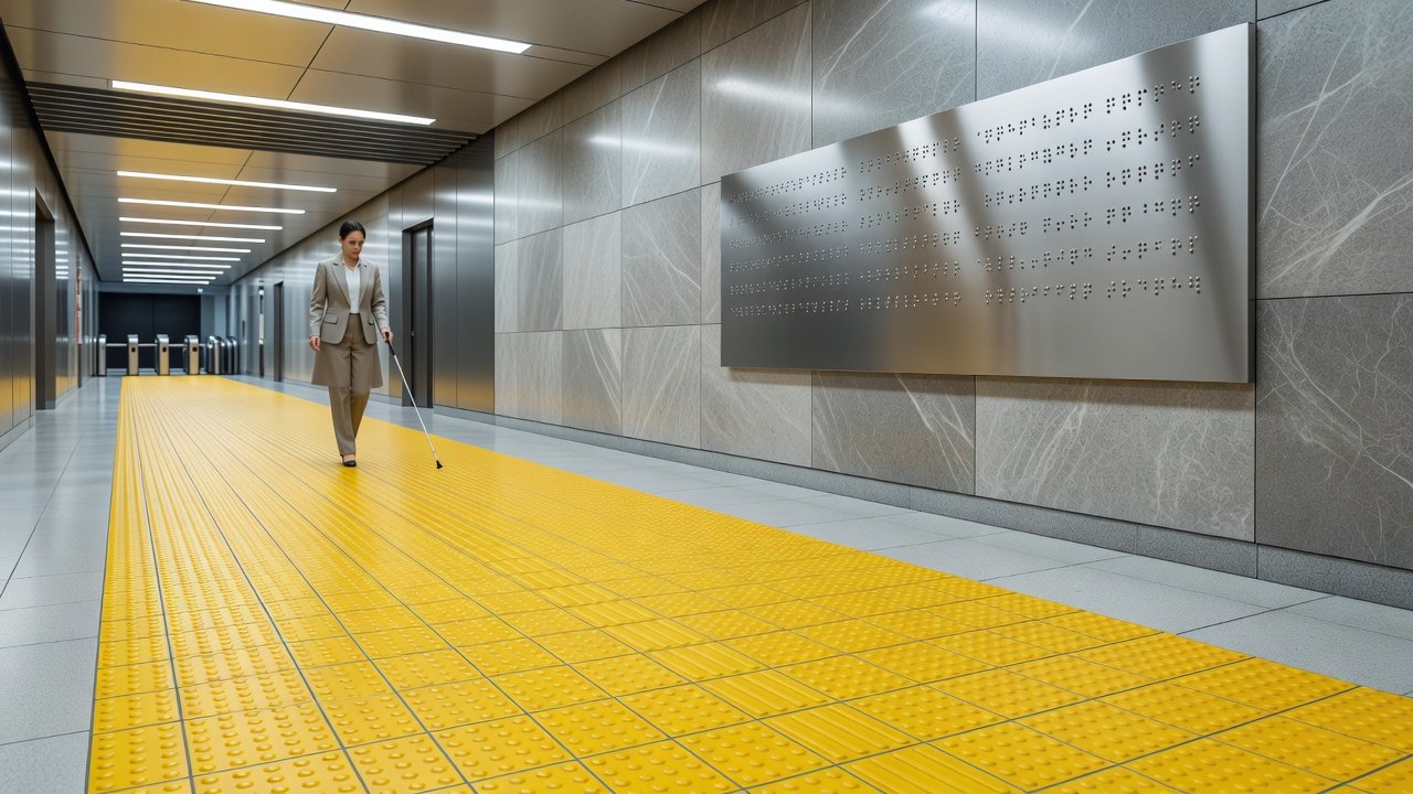 Integración de braille y piso podotáctil: Imagen principal