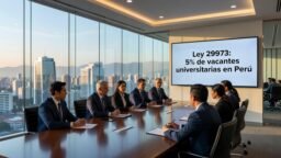Ley 29973: 5% de vacantes universitarias en Perú