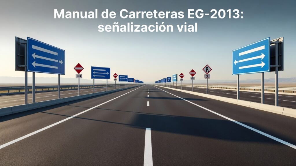 Manual de Carreteras EG-2013: señalización vial