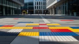 Qué colores evitar en pavimentos táctiles