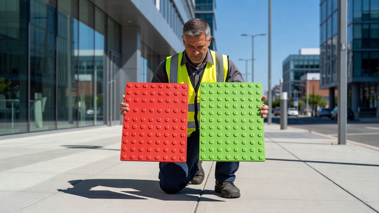 Qué colores evitar en pavimentos táctiles: Imagen principal