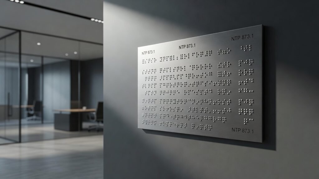 Requisitos técnicos de placas braille NTP 873.1