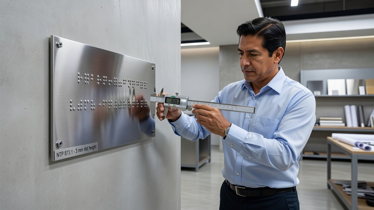 Requisitos técnicos de placas braille NTP 873.1: Imagen principal