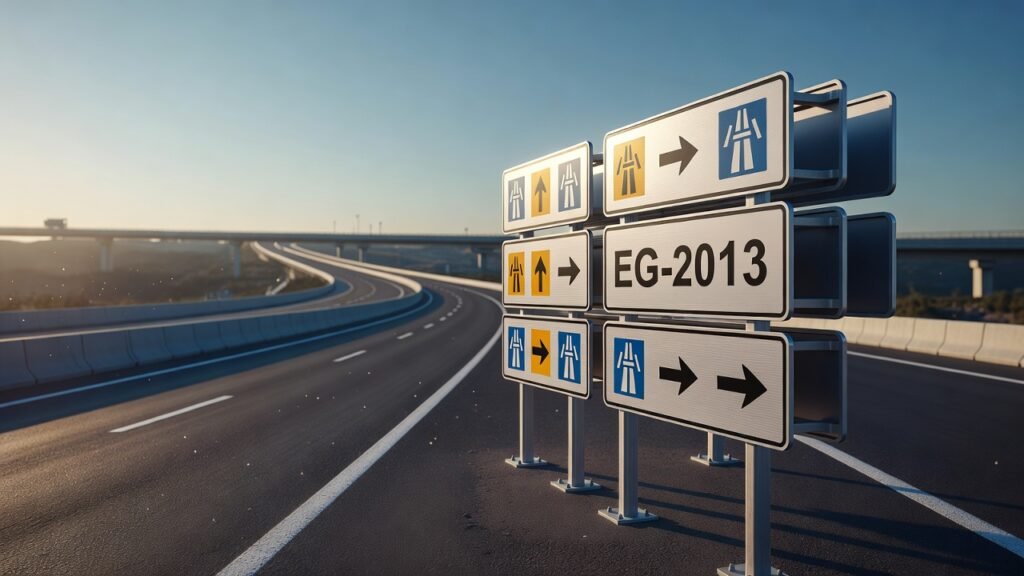 Señales informativas en carreteras: qué exige el EG-2013