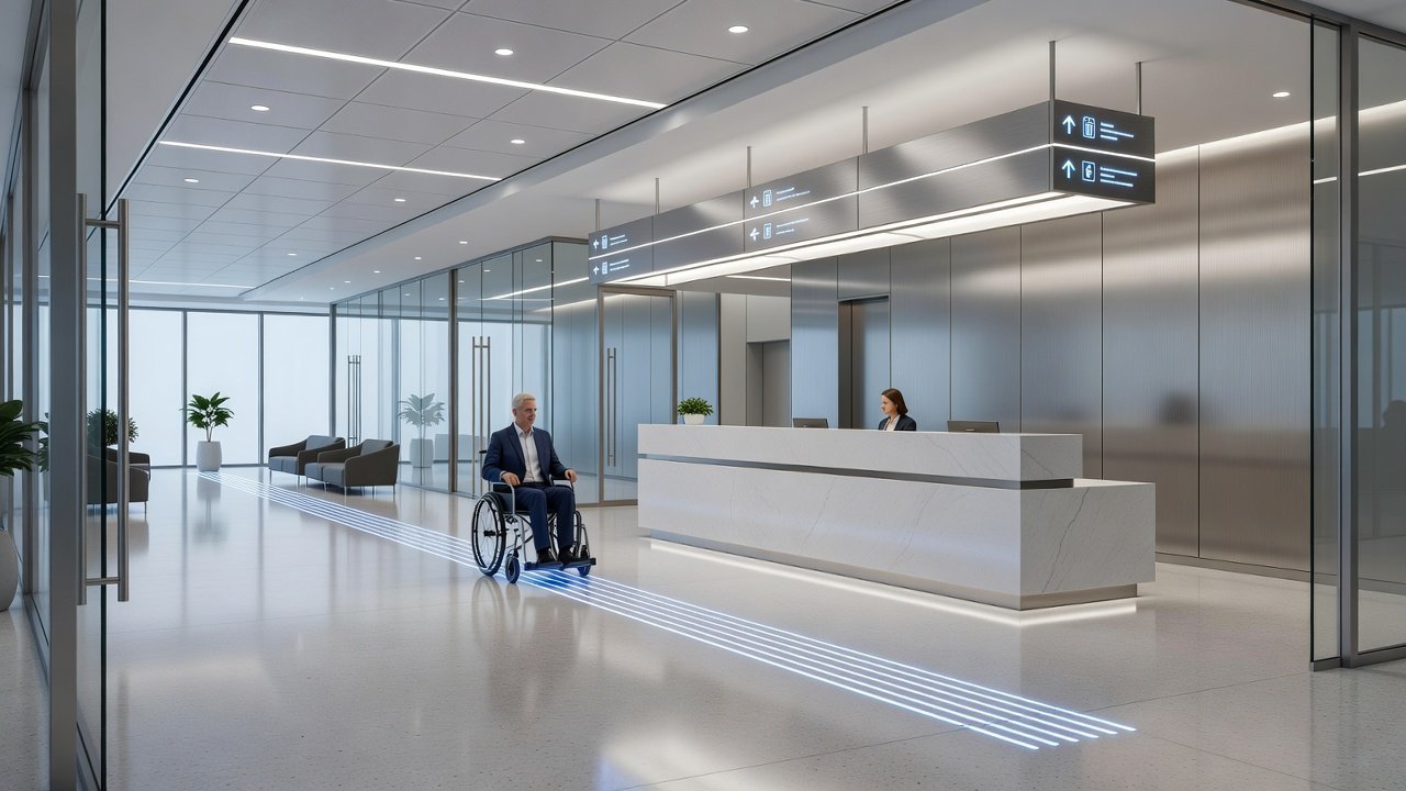 Señalización accesible desde el ingreso hasta el destino.: Imagen principal