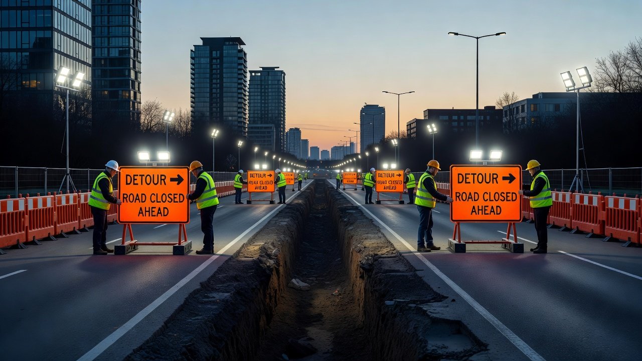 Señalización vial en obras urbanas y carreteras: Imagen principal