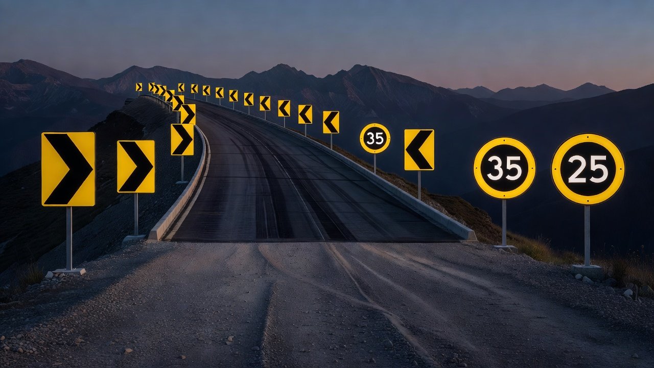 Señalización vial en rampas de emergencia: Imagen principal