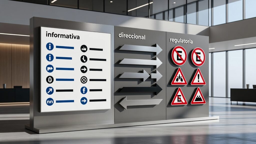 Tipos de señalización: informativa, direccional y reguladora 1 Tipos de señalización: informativa, direccional y reguladora