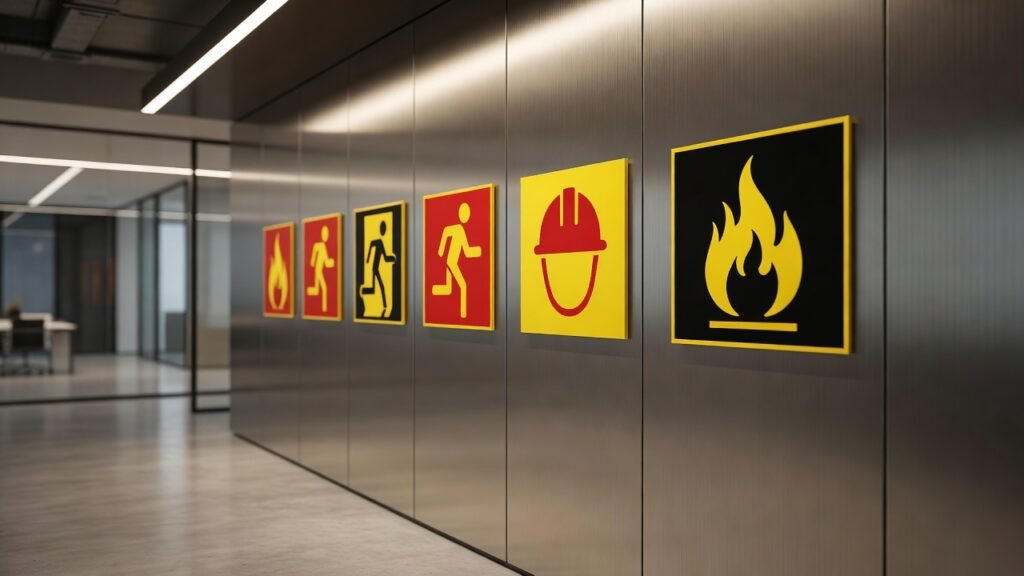 Uso de pictogramas sin texto en la señalización de seguridad