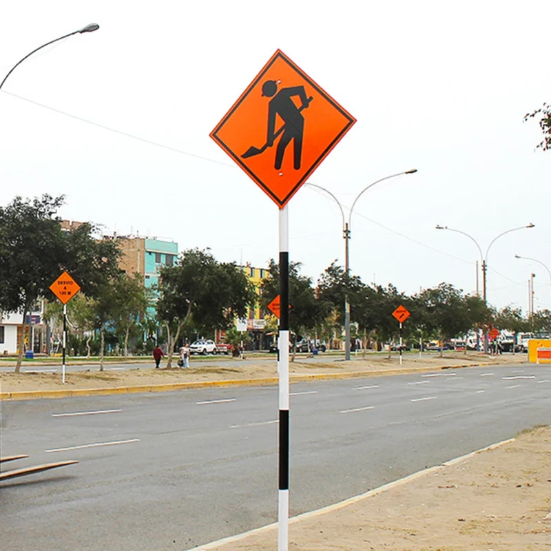 senales de obra naranjas reflectivo gi grado ingenieria en peru ccima