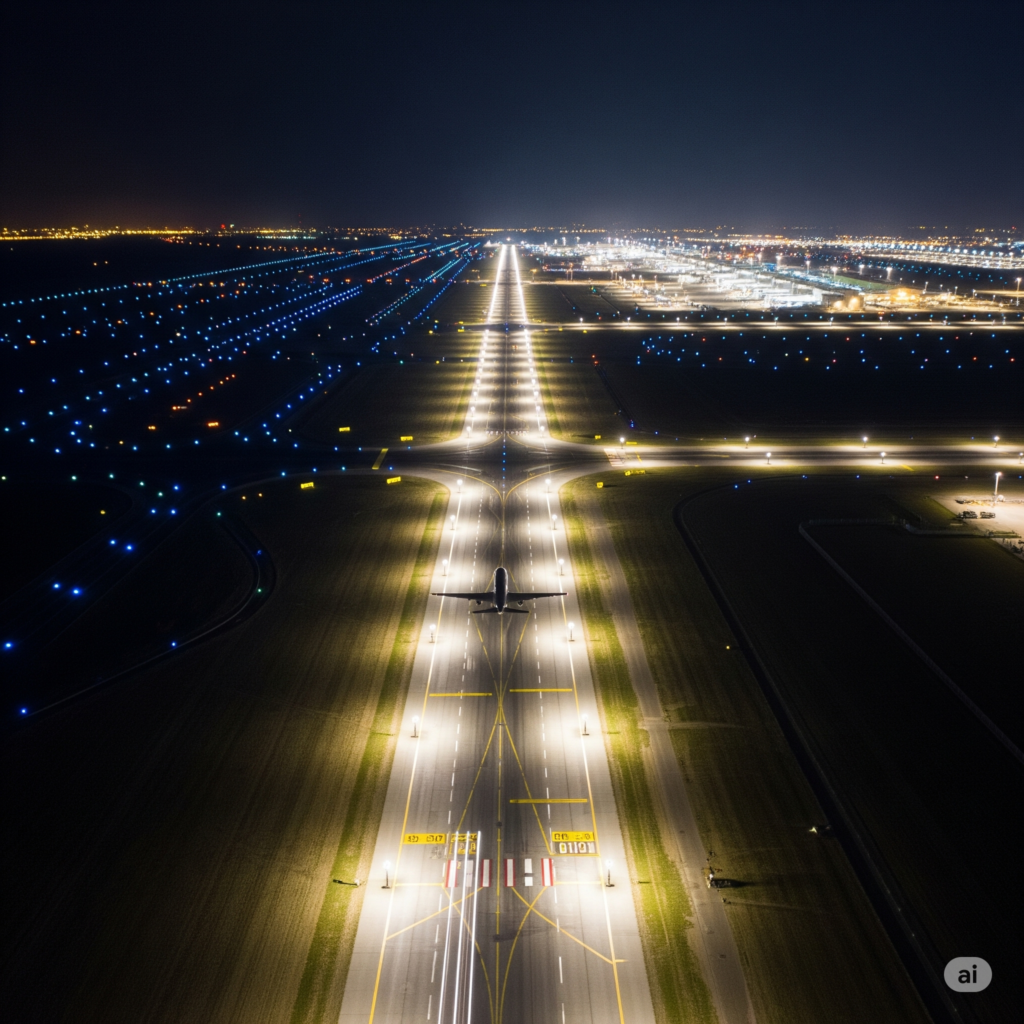 Plan de Iluminación Letreros y Señales en la Pista de Aeropuertos 1 plan iluminacion letreros senales pista aeropuertos ccimasenalizaciones peru