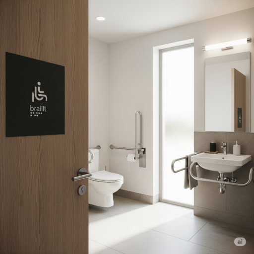 bano accesible escritura braille inclusion ccimasenalizaciones peru