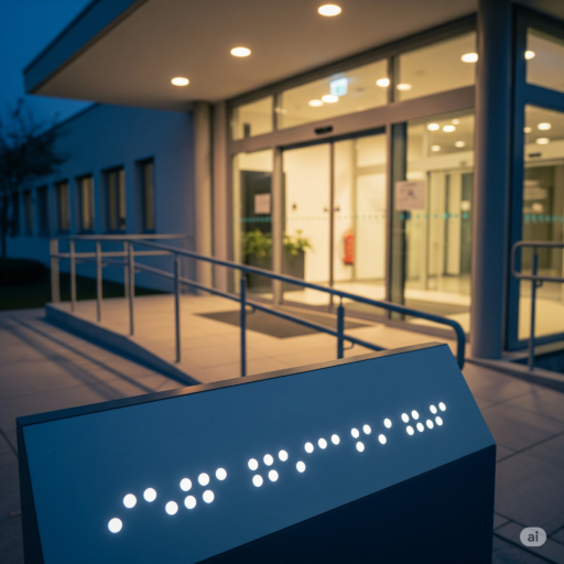 entrada accesible braille inclusion ccimasenalizaciones peru