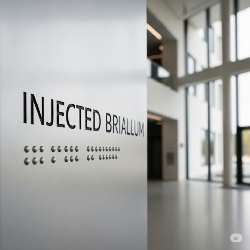 senal braille aluminio inyectado inclusion ccimasenalizaciones peru