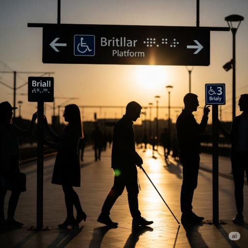 senaleticas braille ferrovias inclusion seguridad ccimasenalizaciones peru
