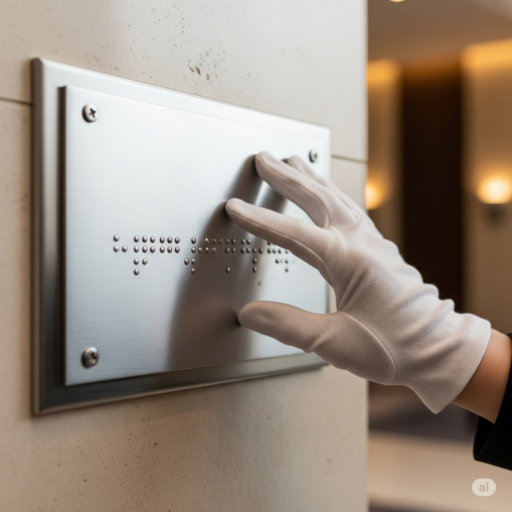 senalizacion braille acero inoxidable ccimasenalizaciones peru
