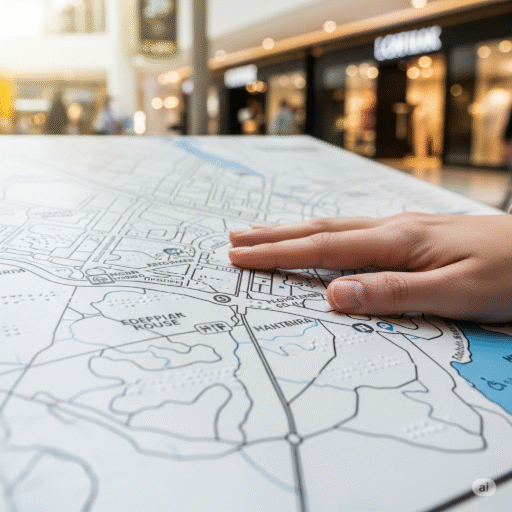 mapas hapticos centros comerciales accesibilidad ccimasenalizaciones peru