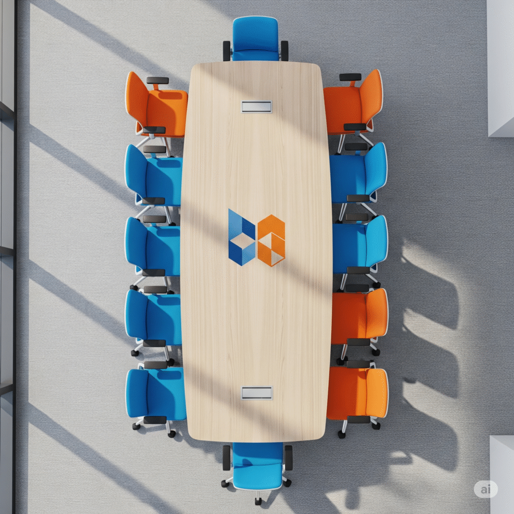 Más Allá de un Logo: Cómo las Salas de Reunión Refuerzan tu Marca 1 branding en salas de reuniones ccimasenalizaciones peru